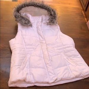 NY & Company White Puffy Coat